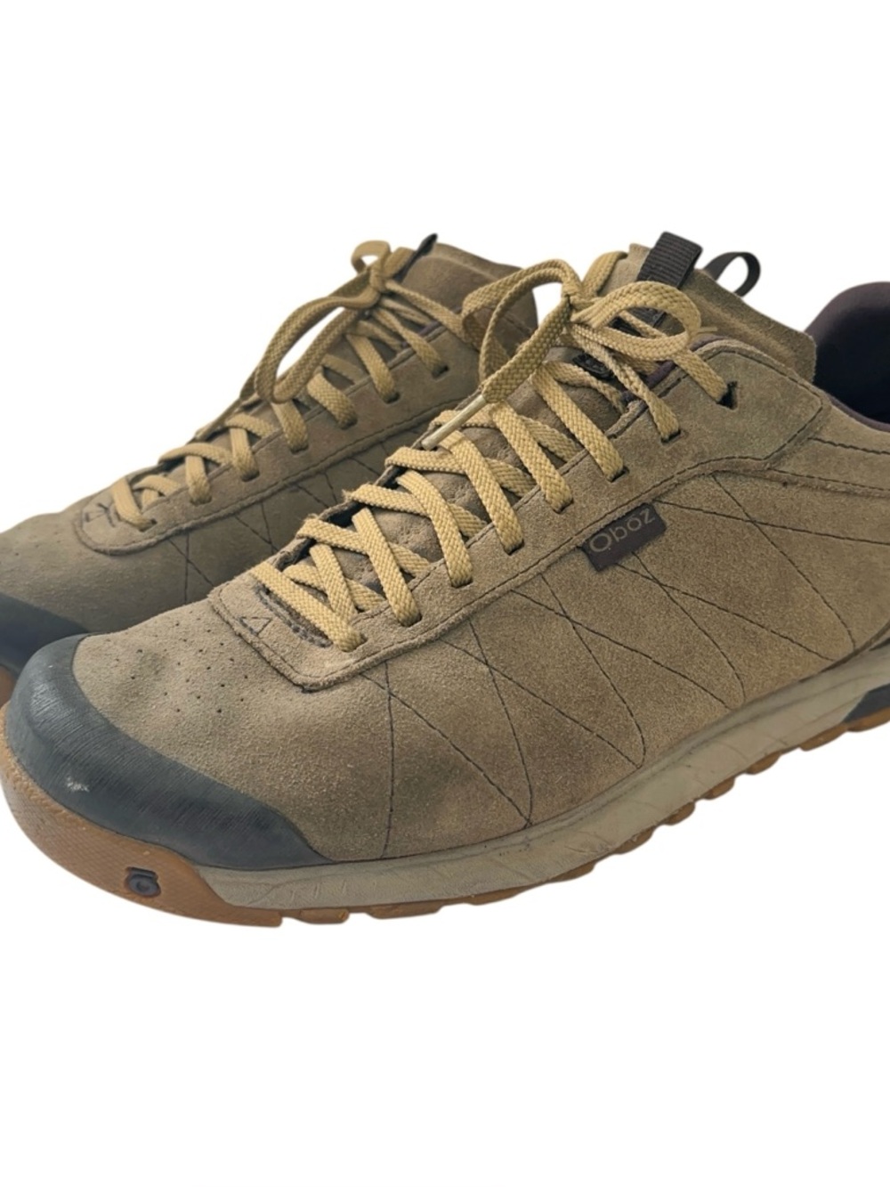Oboz Bozeman Low Shoes Mens Size 12 Trail Hiking Suede Leather Tan Brown
